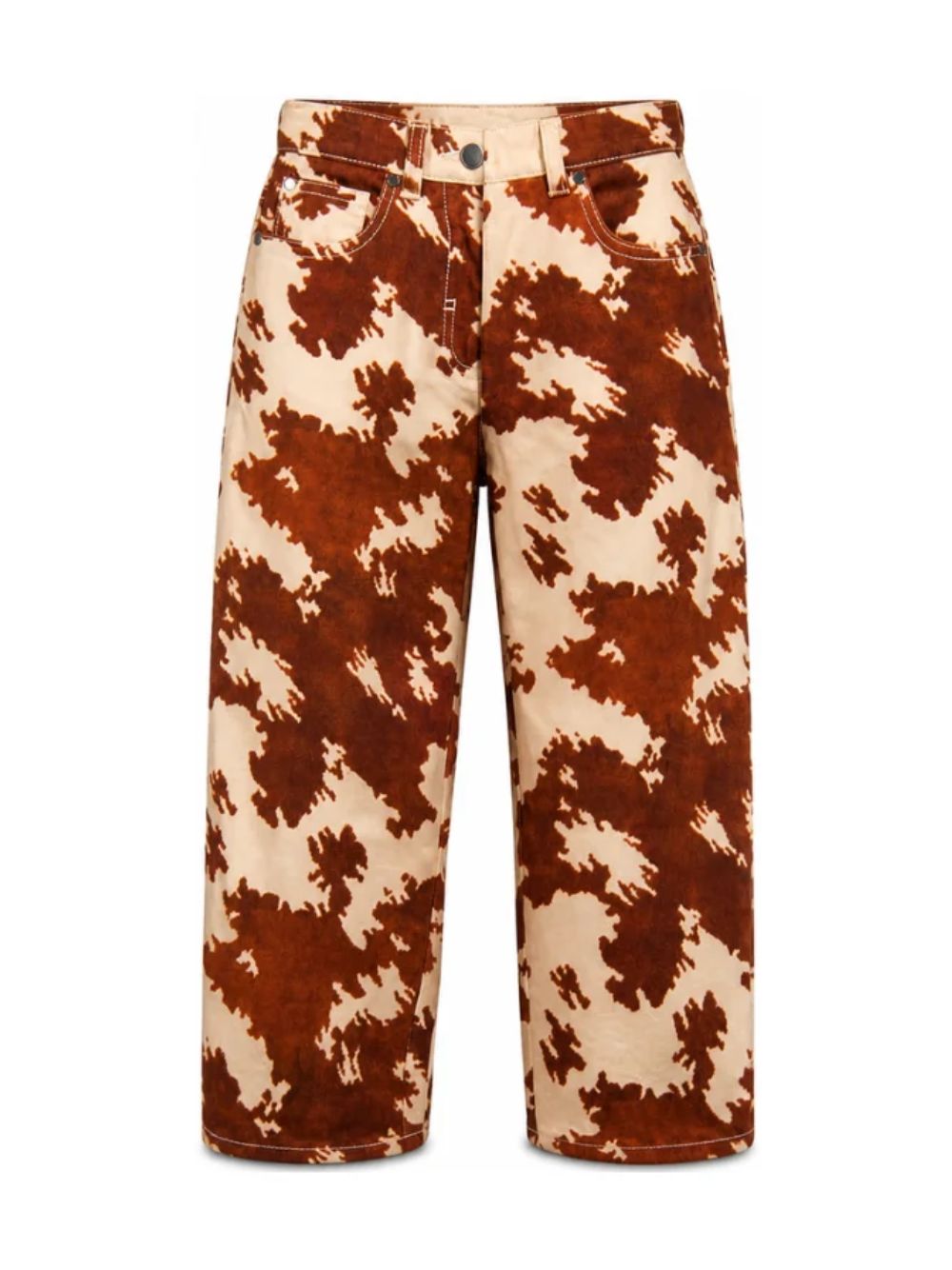 Pantaloni per bambina Stella McCartney Kids marrone a gamba ampia TZ6C20 Z3899 189MA STELLA McCARTNEY KIDS
