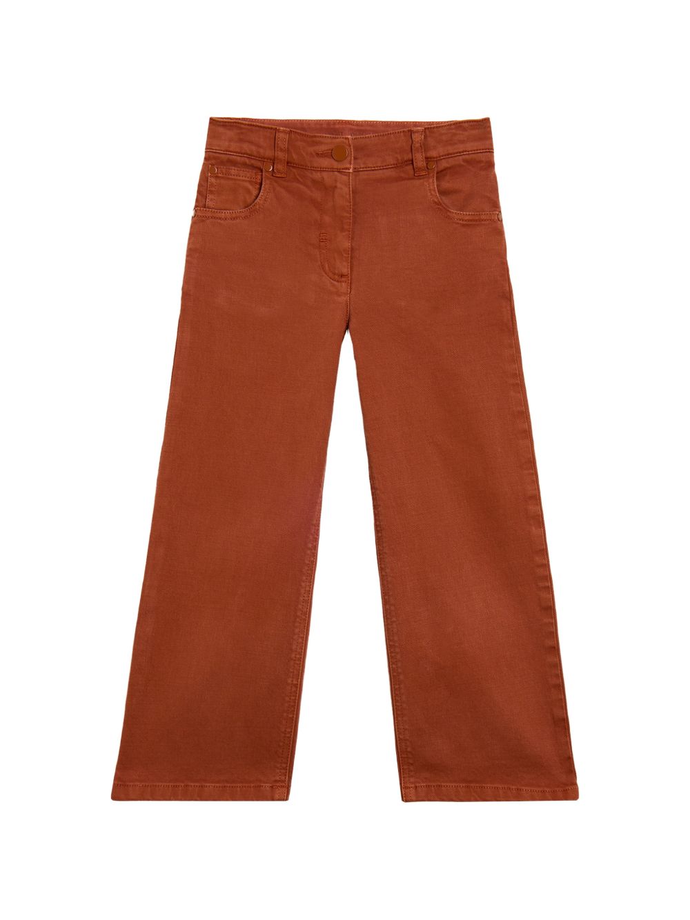 Jeans dritti per bambino Stella McCartney Kids marroni con ricamo TZ6C40 Z0156 307 STELLA McCARTNEY KIDS