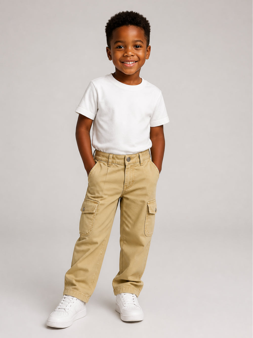 Cargo per bambino Stella McCartney Kids beige con pieghe TZ6C50 Z2661 187 STELLA McCARTNEY KIDS