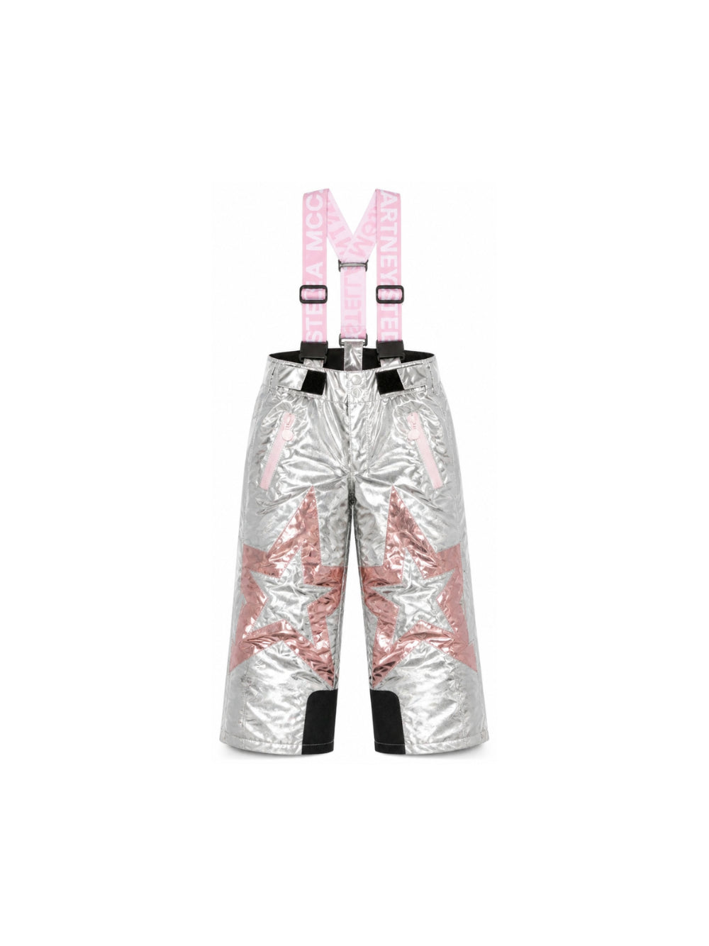 Pantaloni da sci per bambina Stella McCartney Kids argento con design patchwork TZ6E00 Z3967 925 STELLA McCARTNEY KIDS