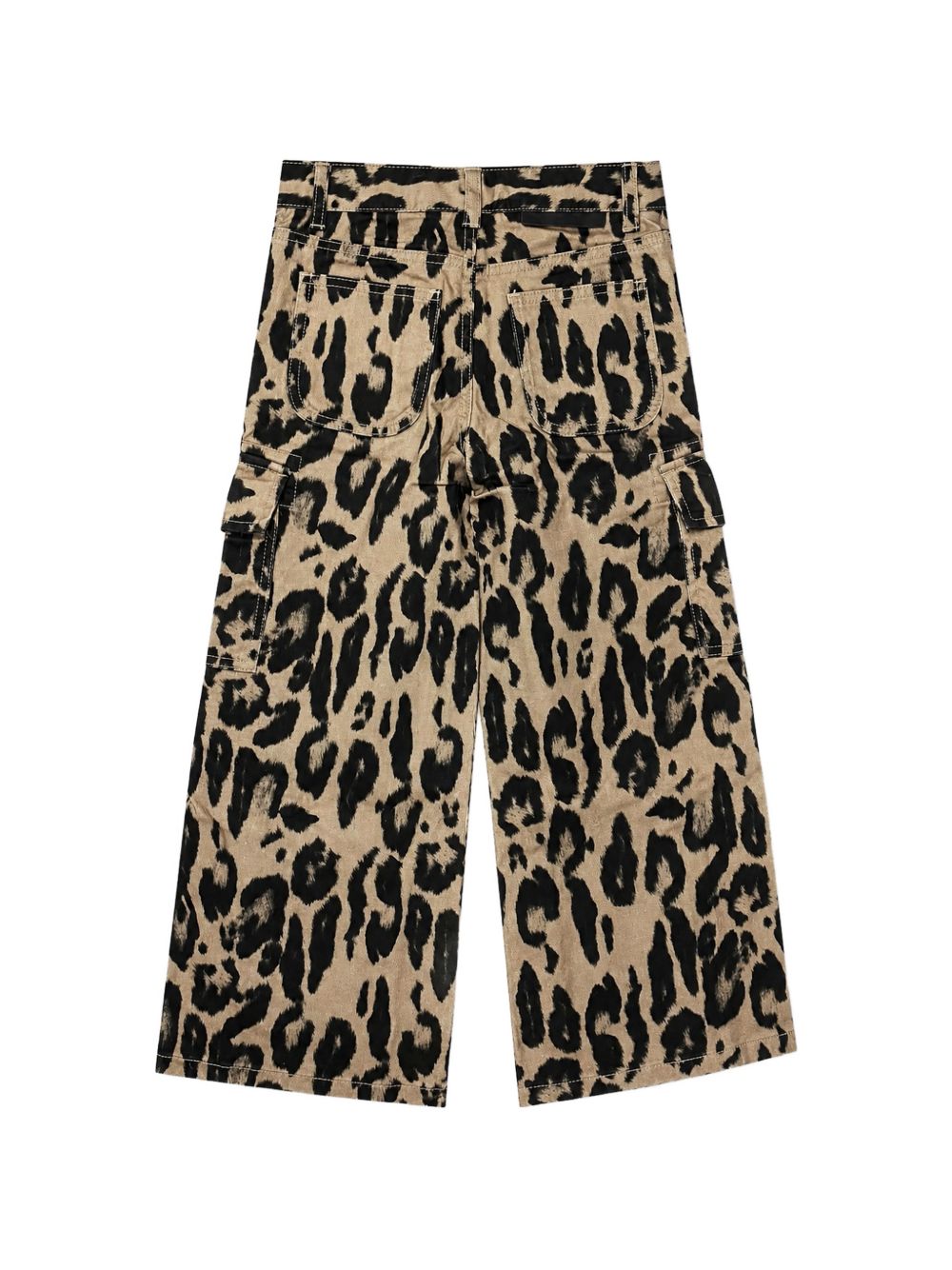 Pantaloni cargo per bambina Stella McCartney Kids beige con stampa animalier TZ6E20 Z4041 132NE STELLA McCARTNEY KIDS