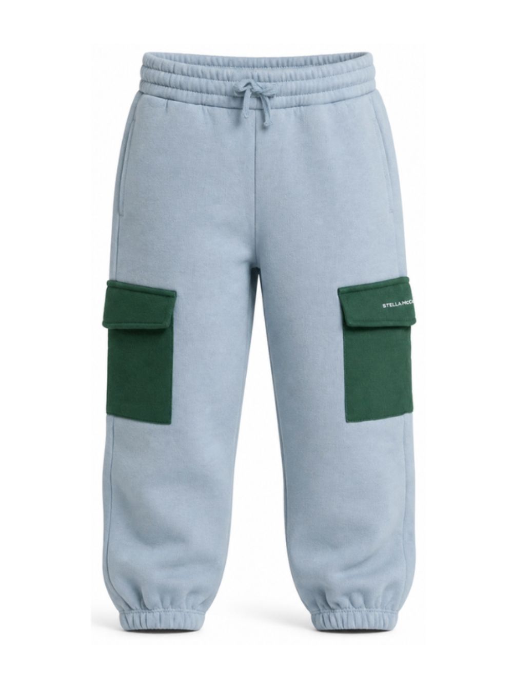 Pantaloni sportivi per bambino Stella McCartney Kids azzurri con due tasche laterali TZ6H90 Z3059 643 STELLA McCARTNEY KIDS