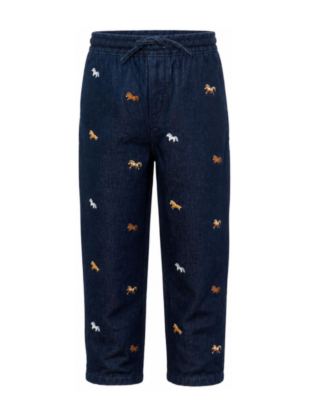 Jeans dritti per bambino Stella McCartney Kids in denim con coulisse TZ6I10 Z4062 620EM STELLA McCARTNEY KIDS