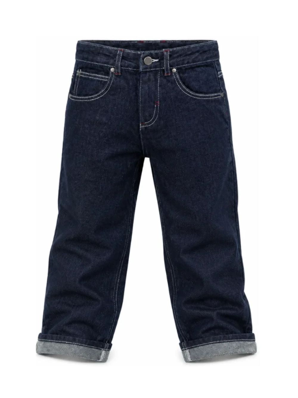 Pantaloni per bambino Stella McCartney Kids in denim con cuciture a contrasto TZ6I30 Z0746 630 STELLA McCARTNEY KIDS