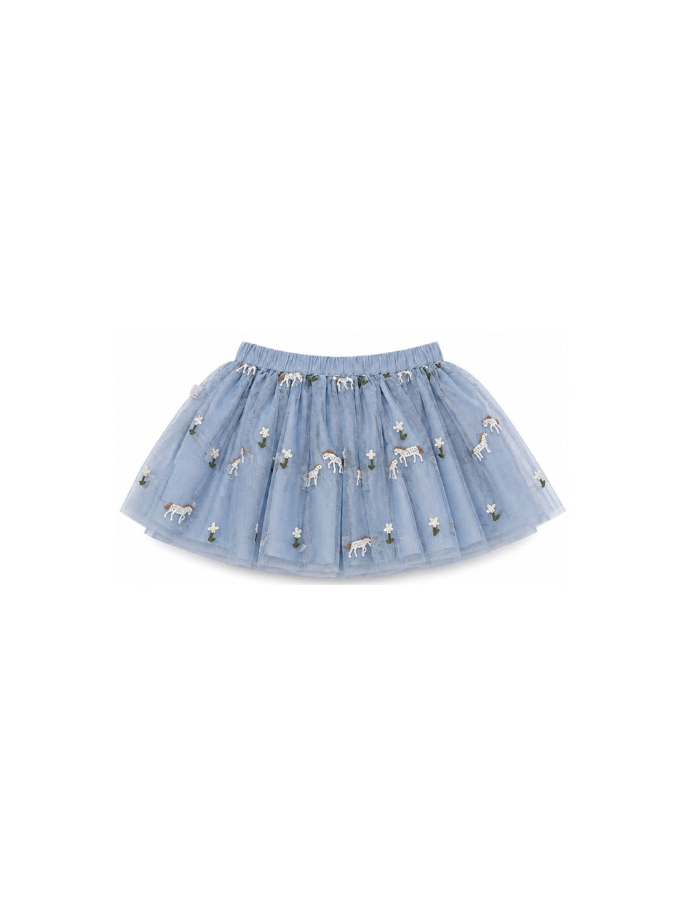 Gonna per neonata Stella McCartney Kids azzurra con ricamo TZ7011 Z3866 61EEM STELLA McCARTNEY KIDS