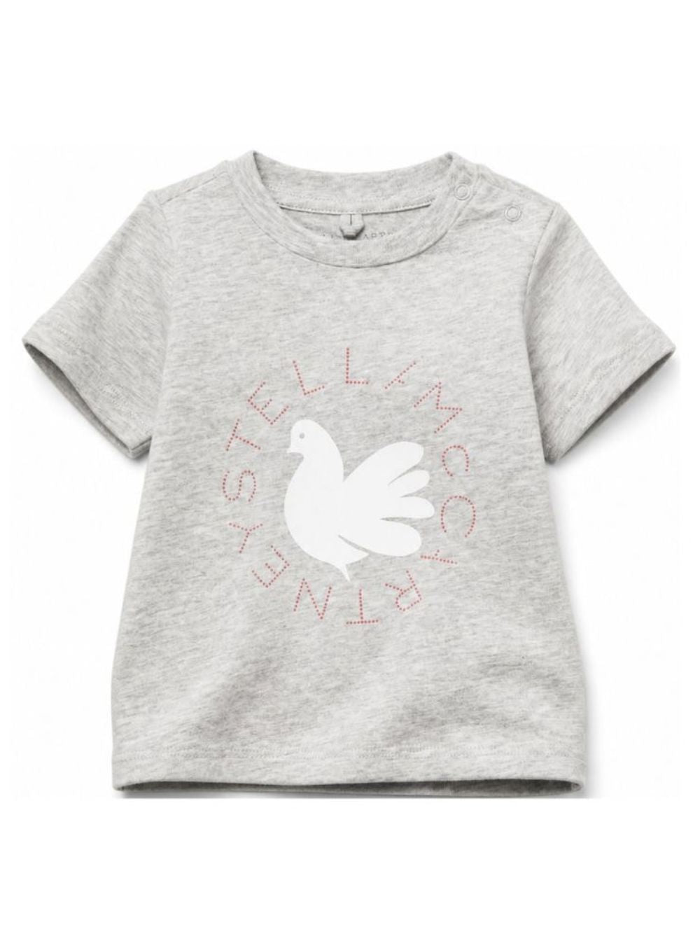 T-shirt per neonati Stella McCartney Kids grigia con stampa grafica TZ8001 Z3772 807 STELLA McCARTNEY KIDS
