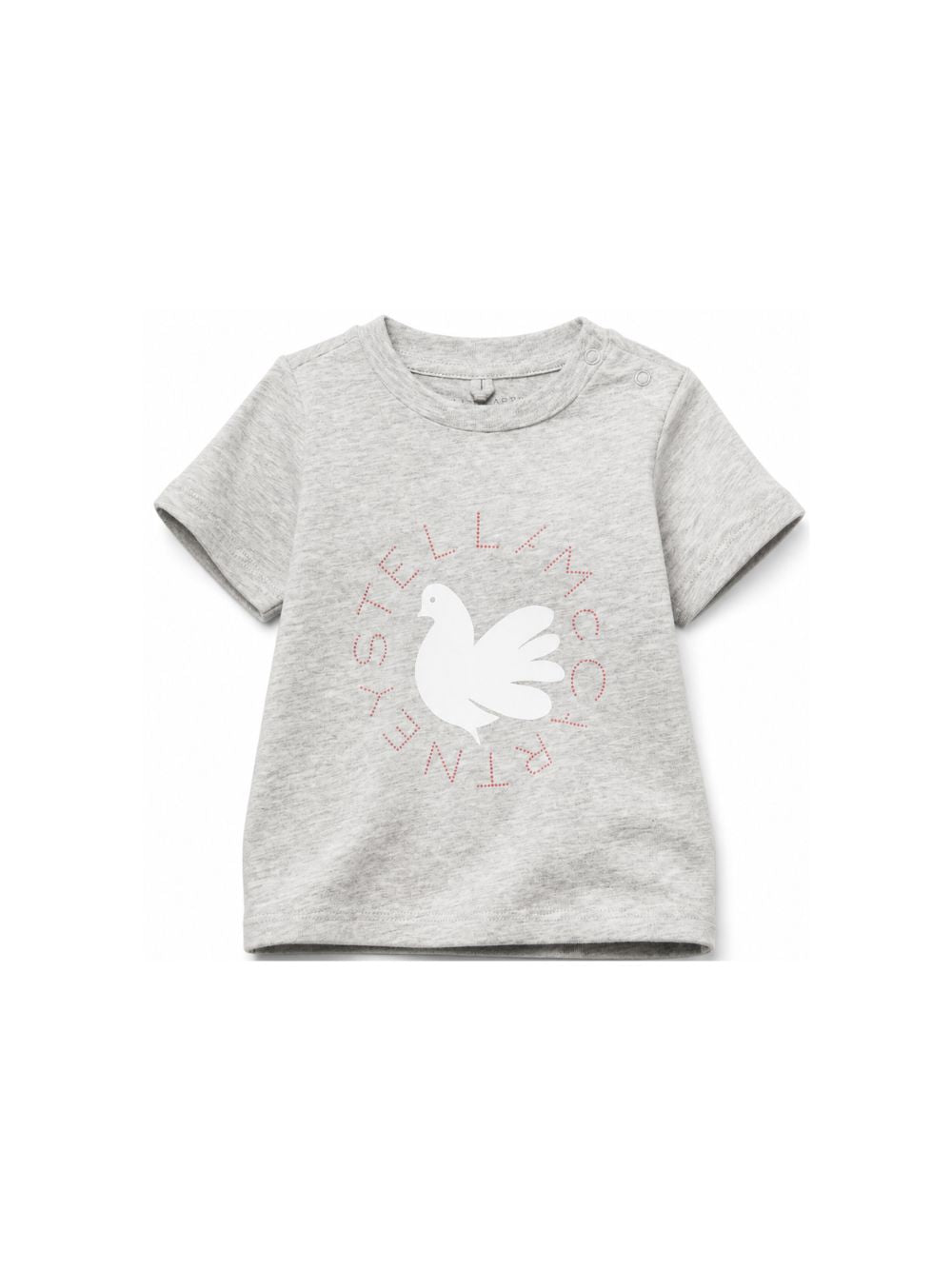 T-shirt per neonati Stella McCartney Kids grigia con stampa grafica TZ8001 Z3772 807 STELLA McCARTNEY KIDS