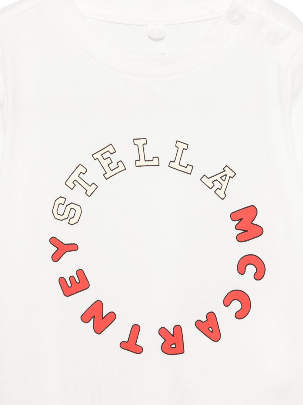 T-shirt per neonati Stella McCartney Kids bianca con stampa grafica TZ8341 Z3931 101 STELLA McCARTNEY KIDS
