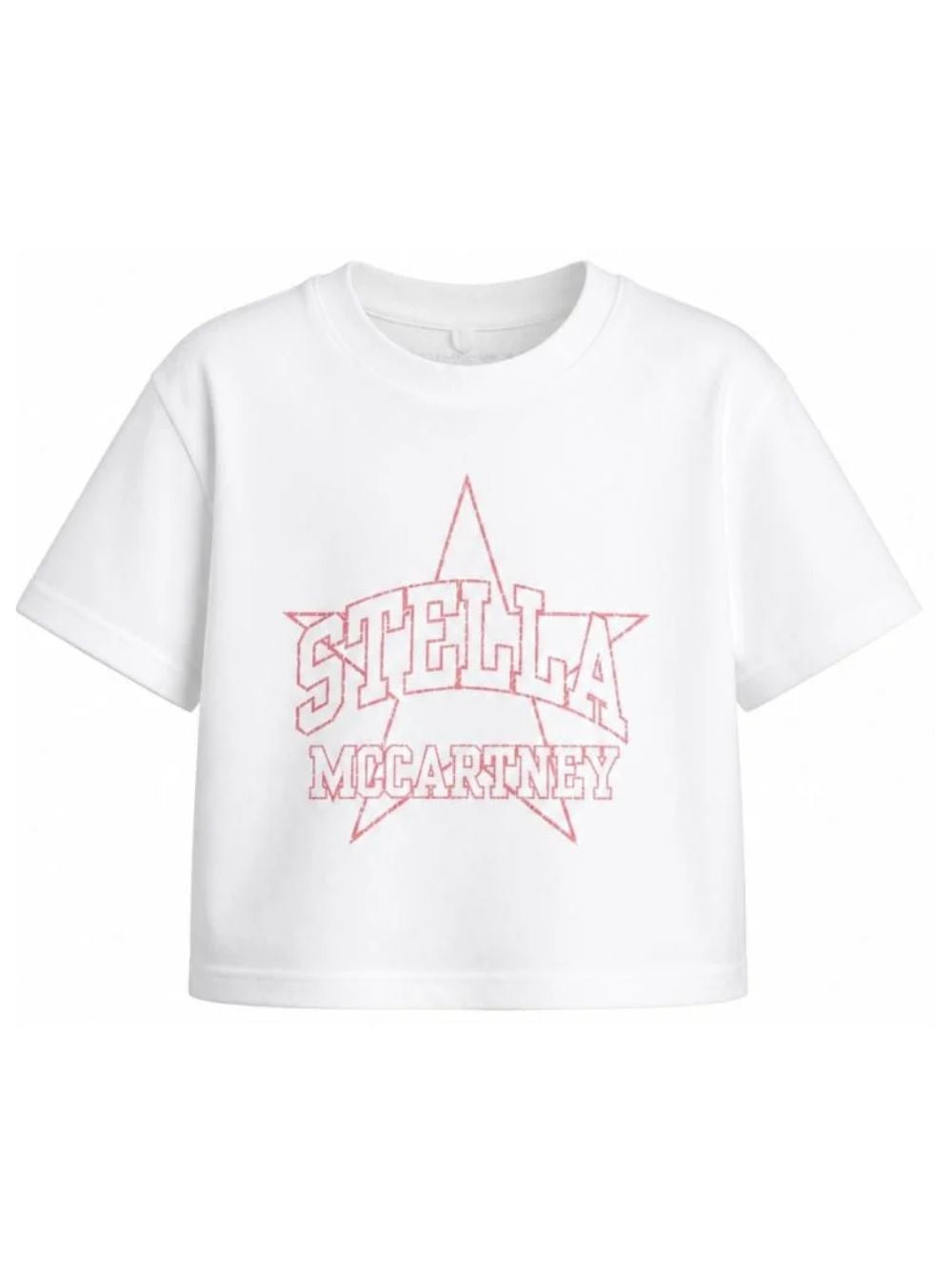 T-shirt per bambina Stella McCartney Kids bianca con stampa grafica TZ8B11 Z3931 100 STELLA McCARTNEY KIDS