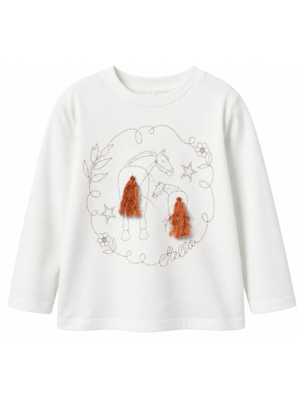 T-shirt per bambini Stella McCartney Kids bianca con applicazioni TZ8B50 Z3772 101 STELLA McCARTNEY KIDS