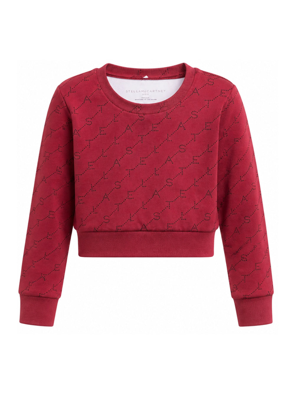 T-shirt per bambina Stella McCartney Kids rossa con monogramma TZ8C30 Z3919 416NE STELLA McCARTNEY KIDS