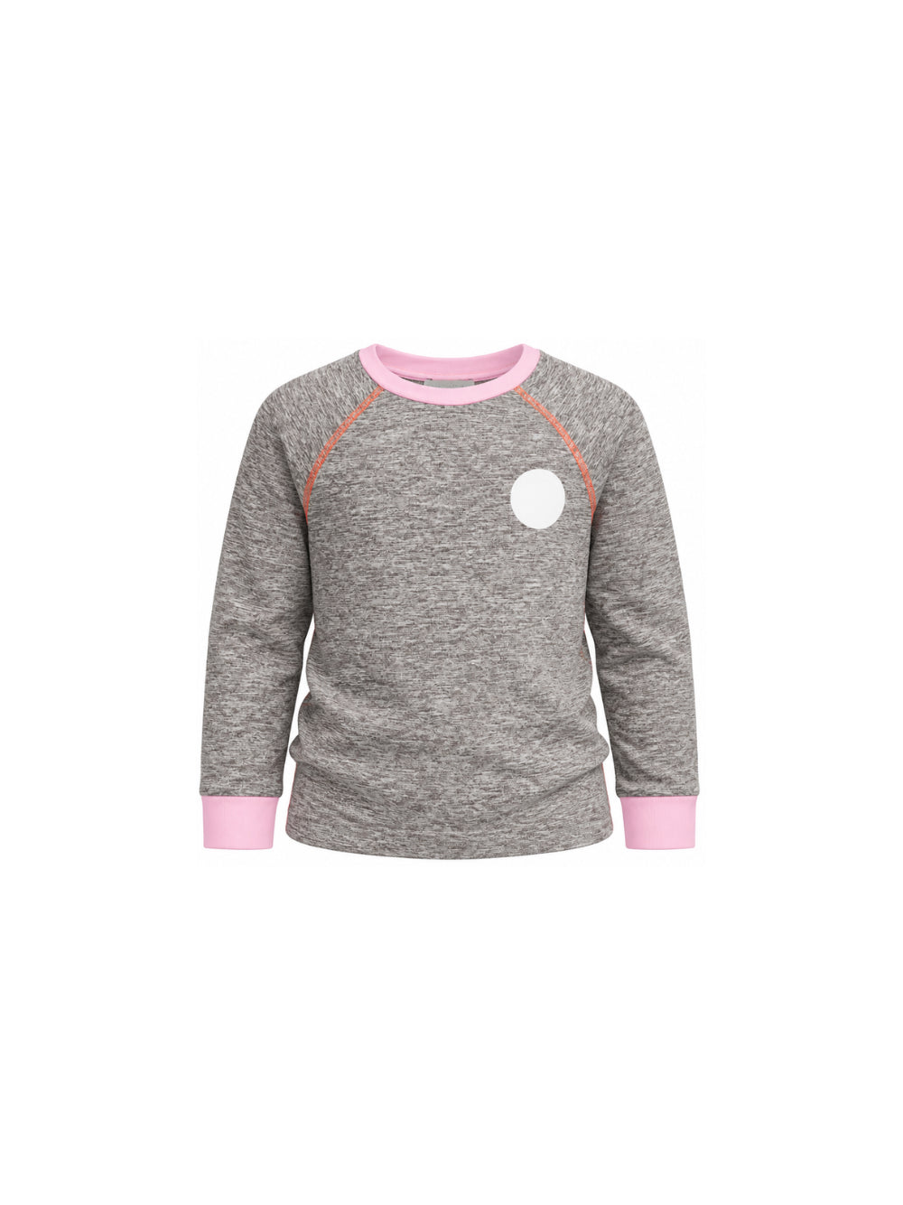 T-shirt per bambina Stella McCartney Kids grigia con bordi a contrasto TZ8C70 Z3968 999 STELLA McCARTNEY KIDS