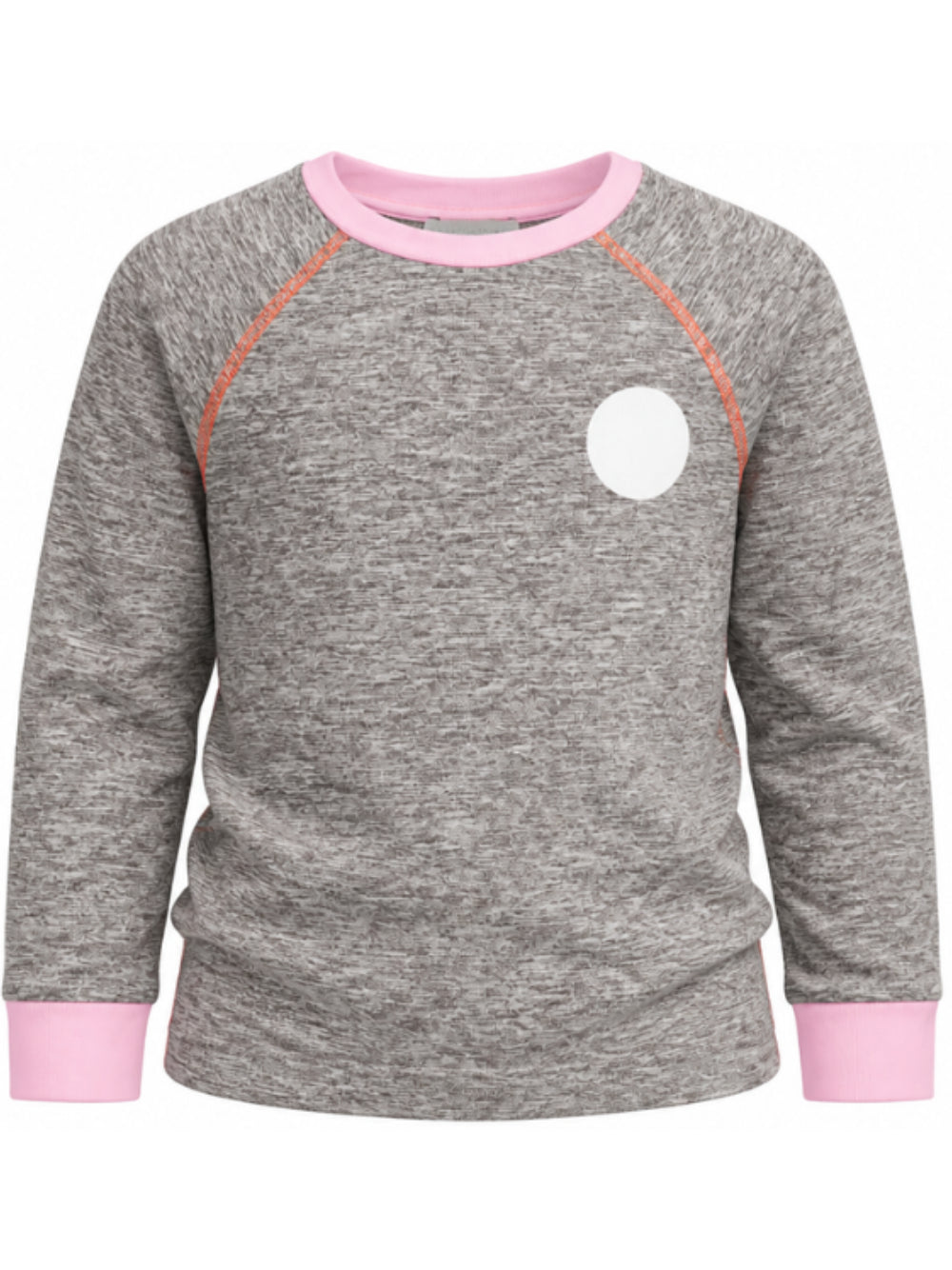 T-shirt per bambina Stella McCartney Kids grigia con bordi a contrasto TZ8C70 Z3968 999 STELLA McCARTNEY KIDS