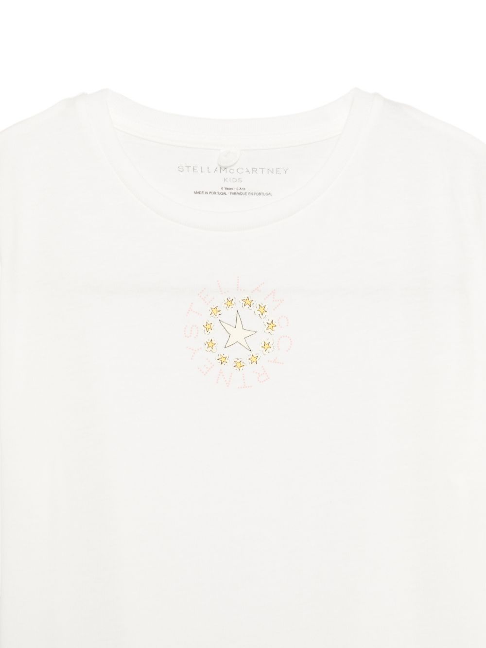 T-shirt per bambina Stella McCartney Kids bianca con stampa grafica TZ8D11 Z3931 101 STELLA McCARTNEY KIDS