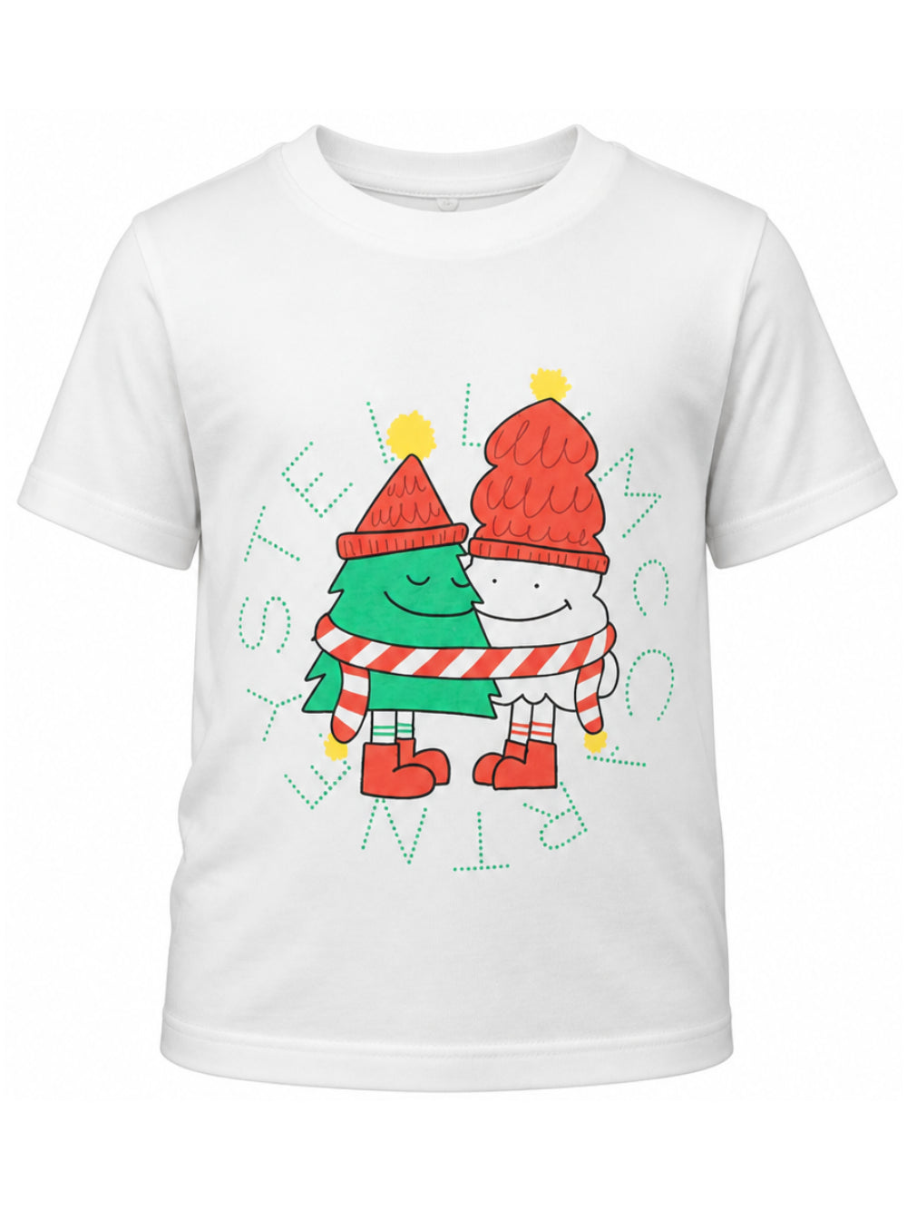 T-shirt per bambino Stella McCartney Kids bianca con stampa grafica TZ8Q91 Z3772 101 STELLA McCARTNEY KIDS
