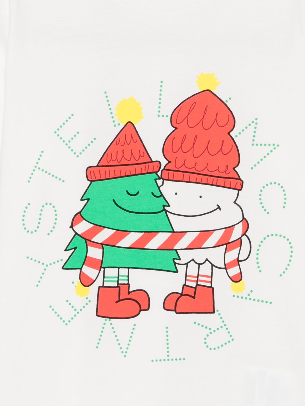 T-shirt per bambino Stella McCartney Kids bianca con stampa grafica TZ8Q91 Z3772 101 STELLA McCARTNEY KIDS