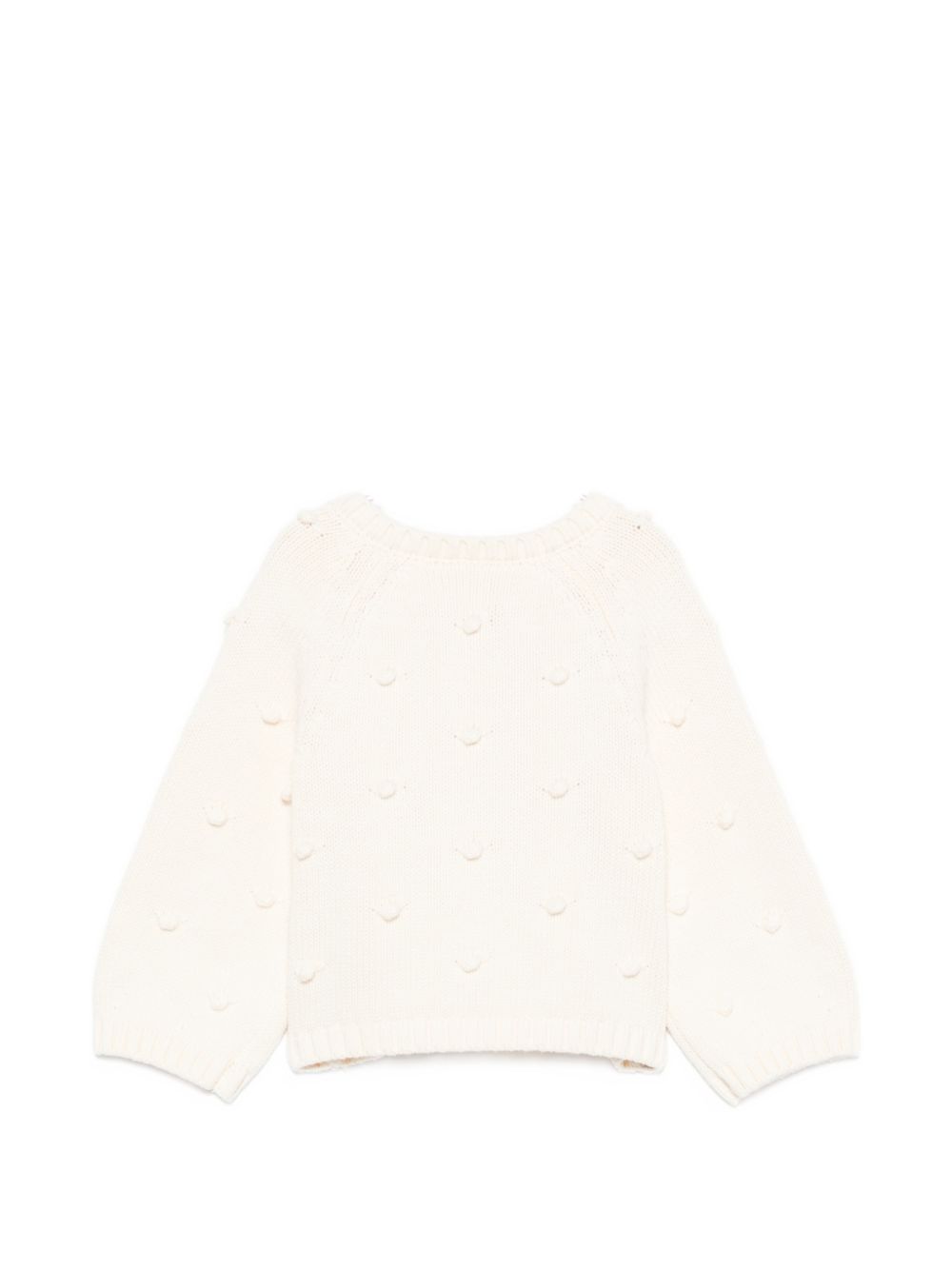 Maglione per neonata Stella McCartney Kids biege con decorazione a rilievo TZ9010 Z1528 101 STELLA McCARTNEY KIDS