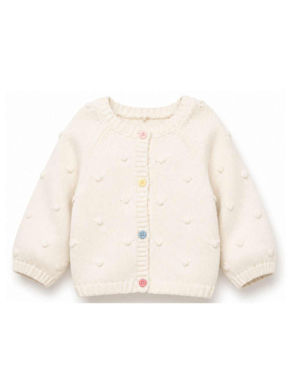 Maglione per neonata Stella McCartney Kids biege con decorazione a rilievo TZ9010 Z1528 101 STELLA McCARTNEY KIDS