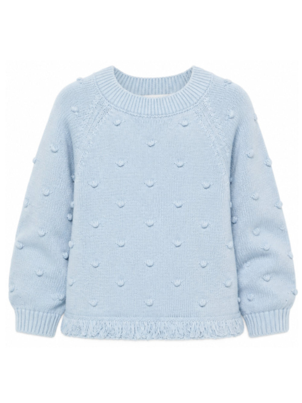 Maglione per bambina Stella McCartney Kids azzurro con decorazione a rilievo TZ9A80 Z1528 61E STELLA McCARTNEY KIDS