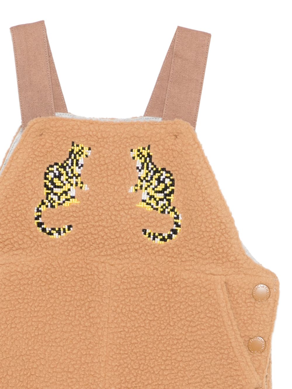 Salopette per neonato Stella McCartney Kids beige con ricamo TZA312 Z0624 362 STELLA McCARTNEY KIDS