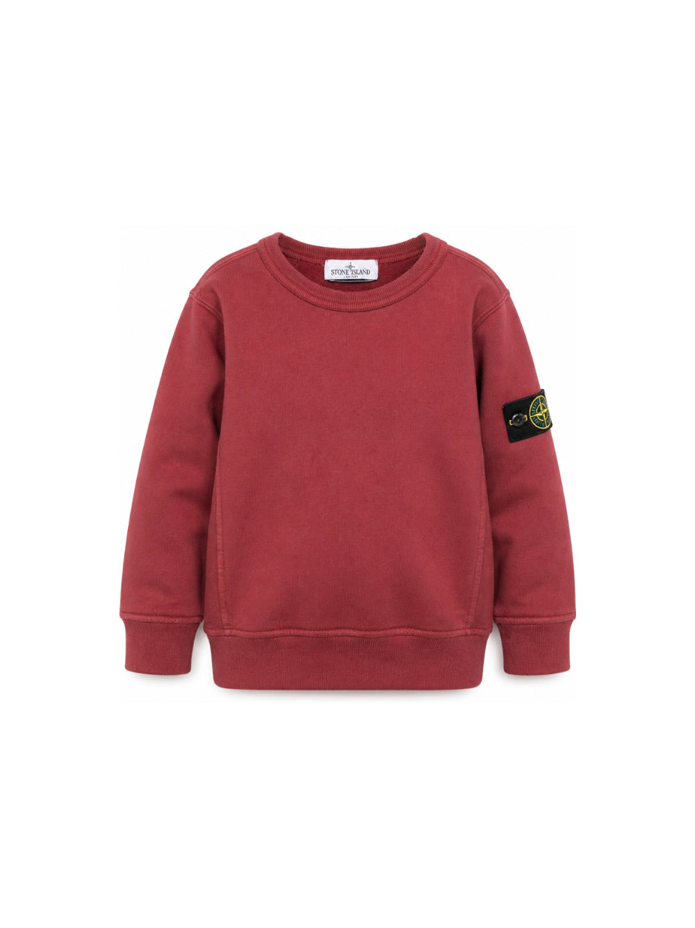 Felpa per bambino Stone Island Kids bordeaux con distintivo Compass L2S166100001S0A20 V0014 STONE ISLAND KIDS