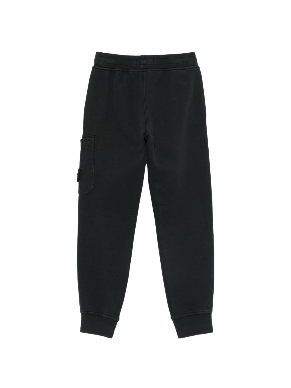 Pantaloni cargo per bambino Stone Island Kids nero con applicazione sulla gamba L2S166200002S0A20 V0029 STONE ISLAND KIDS