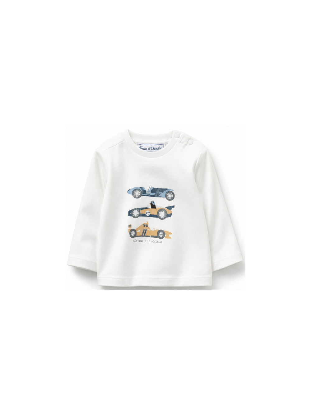 T-shirt per neonato Tartine & Chocolat bianca con stampa grafica CD10031 72 TArtine & Chocolat KIDS