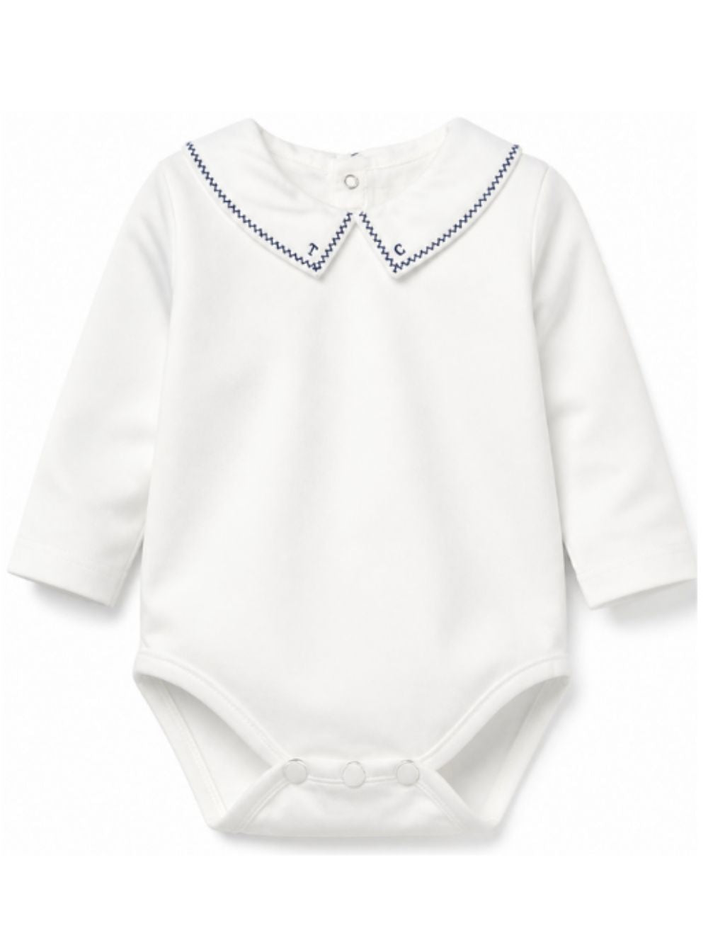 Tutina per neonato Tartine & Chocolat bianca con colletto ricamato CD11011 13 TArtine & Chocolat KIDS