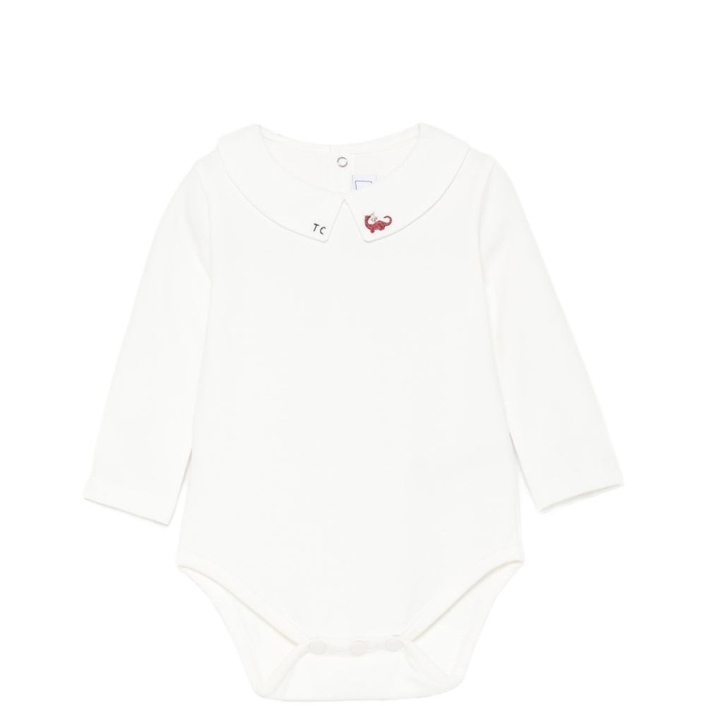 Tutina per neonato Tartine & Chocolat bianca con colletto ricamato CD11041 04 TArtine & Chocolat KIDS