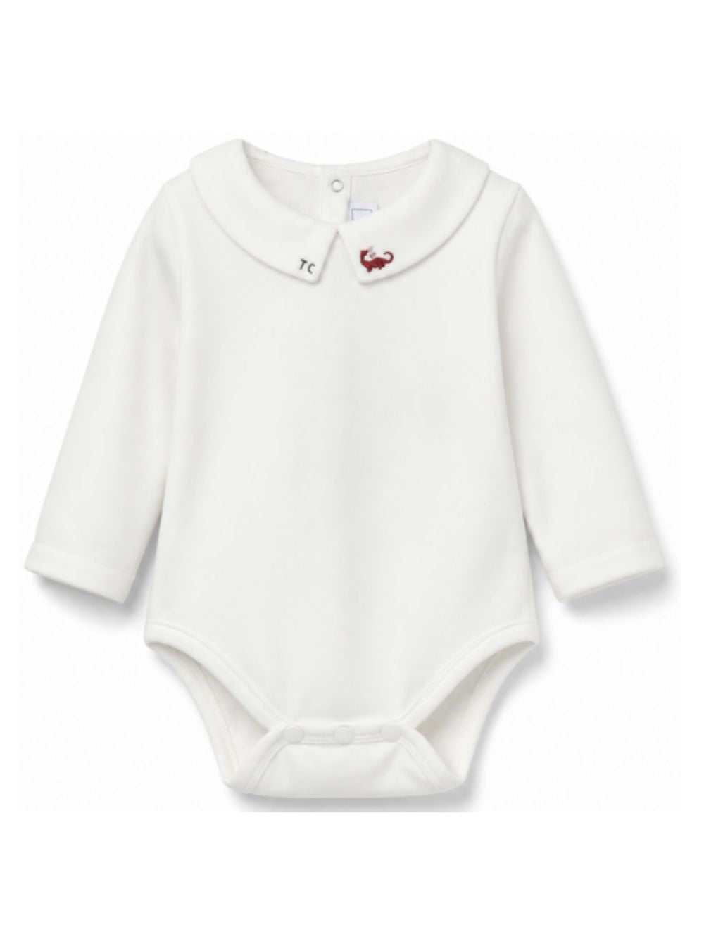 Tutina per neonato Tartine & Chocolat bianca con colletto ricamato CD11041 04 TArtine & Chocolat KIDS