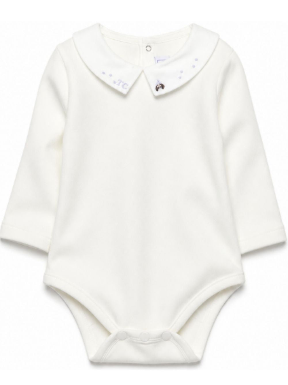 Tutina per neonato Tartine & Chocolat bianca con colletto ricamato CD11041 40 TArtine & Chocolat KIDS