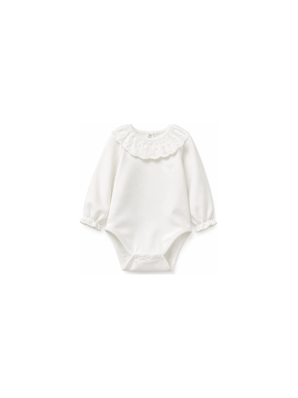 Tutina per neonata Tartine & Chocolat bianca con colletto ricamato CD11101 13 TArtine & Chocolat KIDS