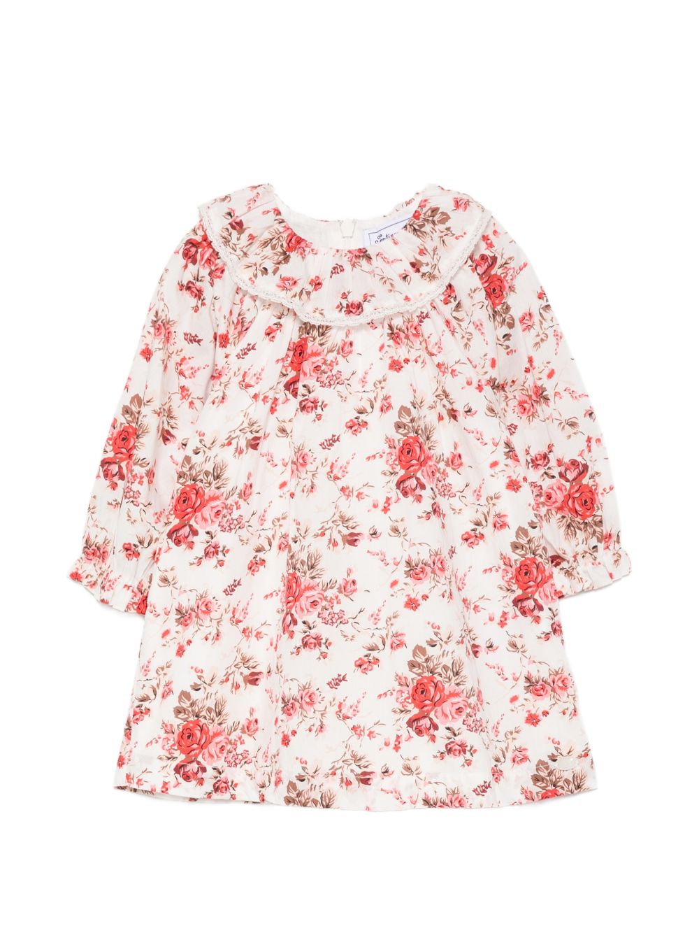 Blusa per neonata Tartine Et Chocolat bianca a fiori con ruches CD12091 34 TArtine & Chocolat KIDS