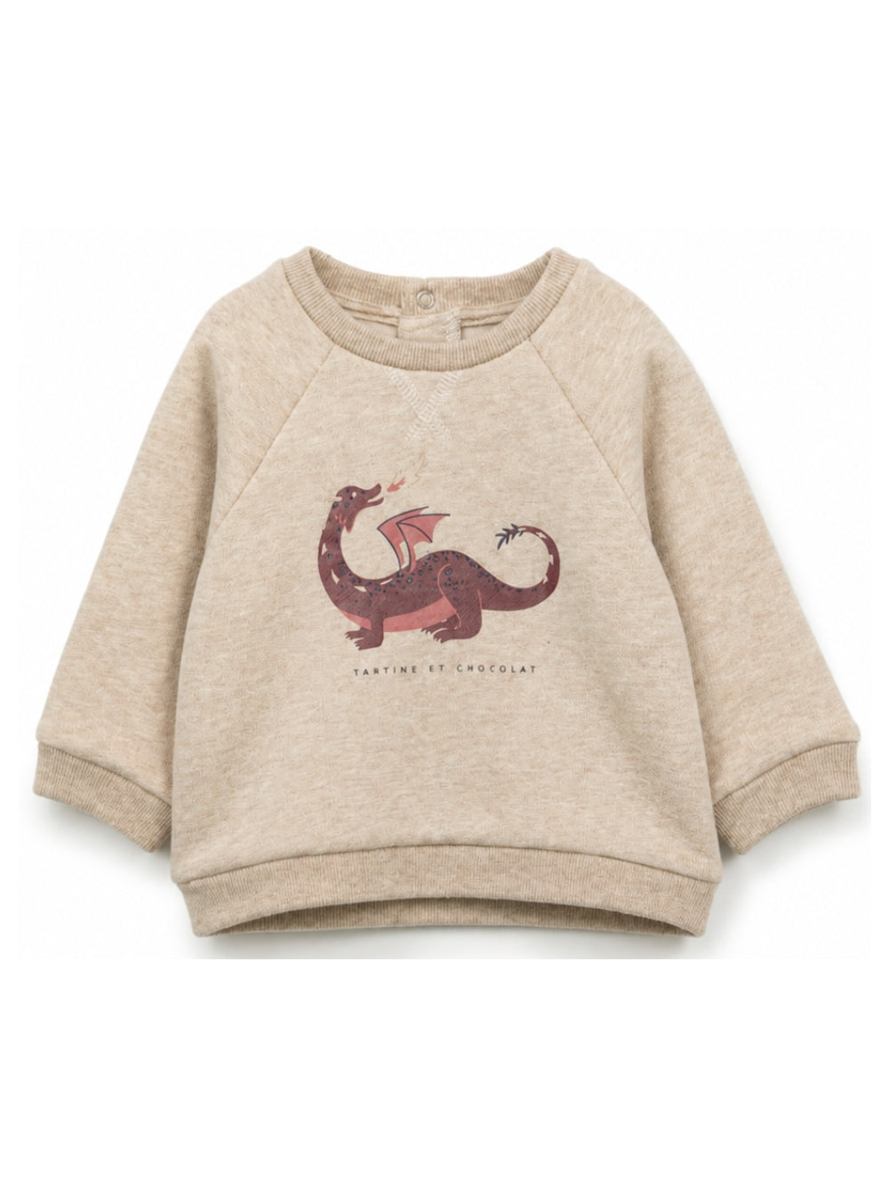 Felpa per neonato Tartine Et Chocolat beige con stampa grafica CD15001 17 TArtine & Chocolat KIDS