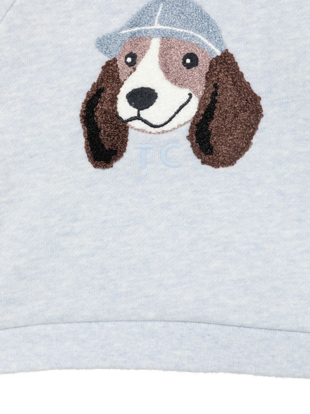 Felpa per neonato Tartine Et Chocolat azzurra con ricamo cane CD15001 40 TArtine & Chocolat KIDS