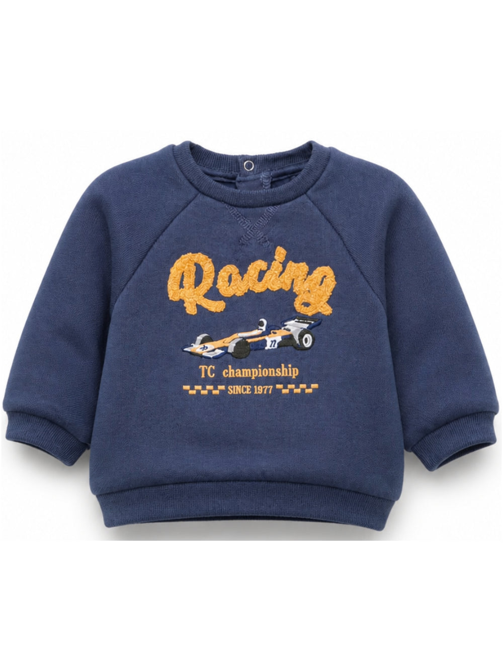 Felpa per neonato Tartine Et Chocolat blu con ricamo sul davanti CD15001 46 TArtine & Chocolat KIDS