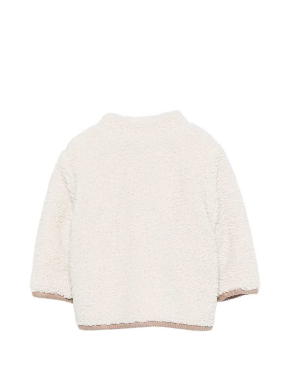 Giacca per neonato Tartine Et Chocolat bianco in pile con zip CD17001 61 TArtine & Chocolat KIDS