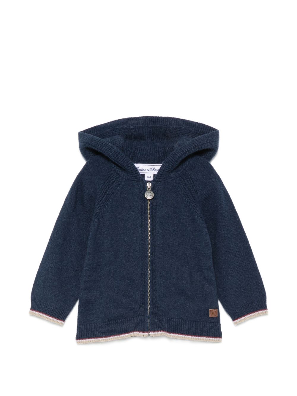 Maglione per neonato Tartine Et Chocolat blu con bordi a contrasto CD18011 04 TArtine & Chocolat KIDS