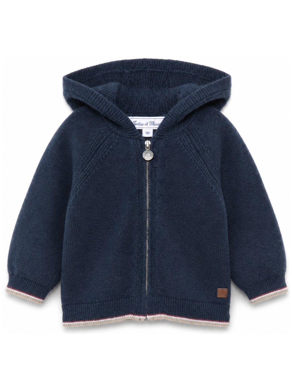 Maglione per neonato Tartine Et Chocolat blu con bordi a contrasto CD18011 04 TArtine & Chocolat KIDS