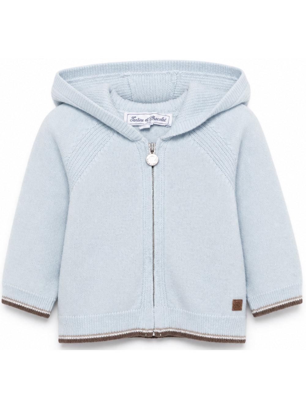 Maglione per neonato Tartine Et Chocolat azzurro con bordi a contrasto CD18011 40 TArtine & Chocolat KIDS