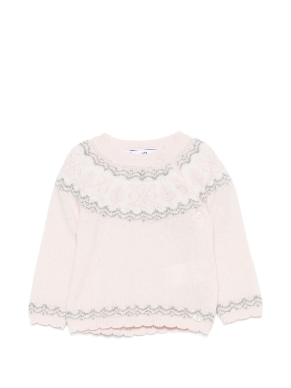 Maglione per neonata Tartine Et Chocolat rosa con orlo a smerlo CD18181 30 TArtine & Chocolat KIDS