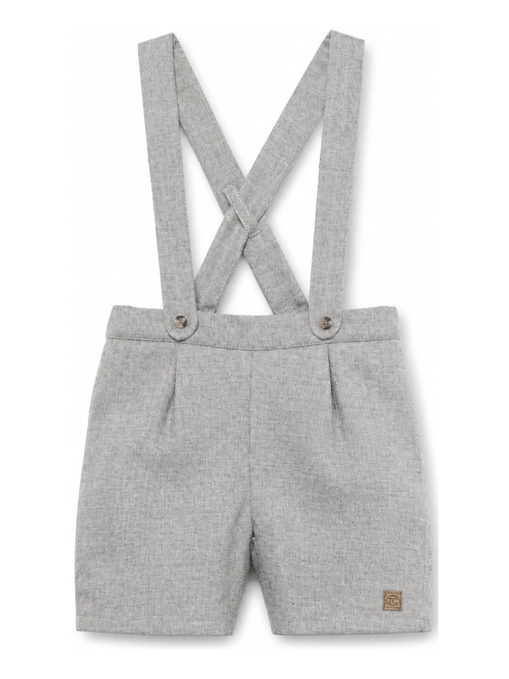 Shorts per neonato Tartine Et Chocolat grigio con tessuto in twill CD22021 22 TArtine & Chocolat KIDS