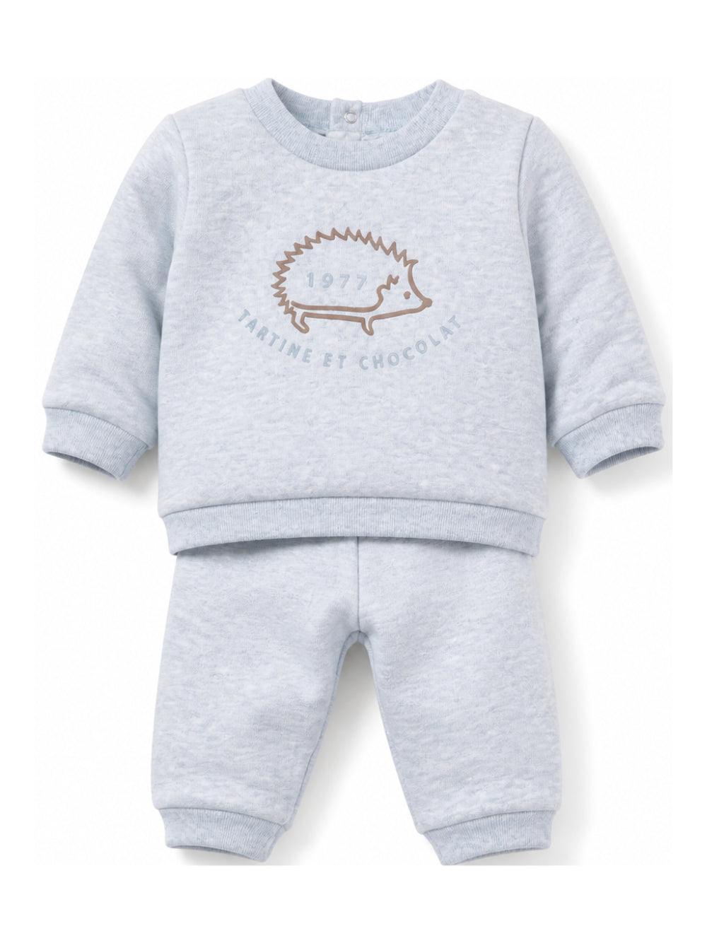Completo per neonato Tartine Et Chocolat azzurro con stampa riccio CD35061 40 TArtine & Chocolat KIDS