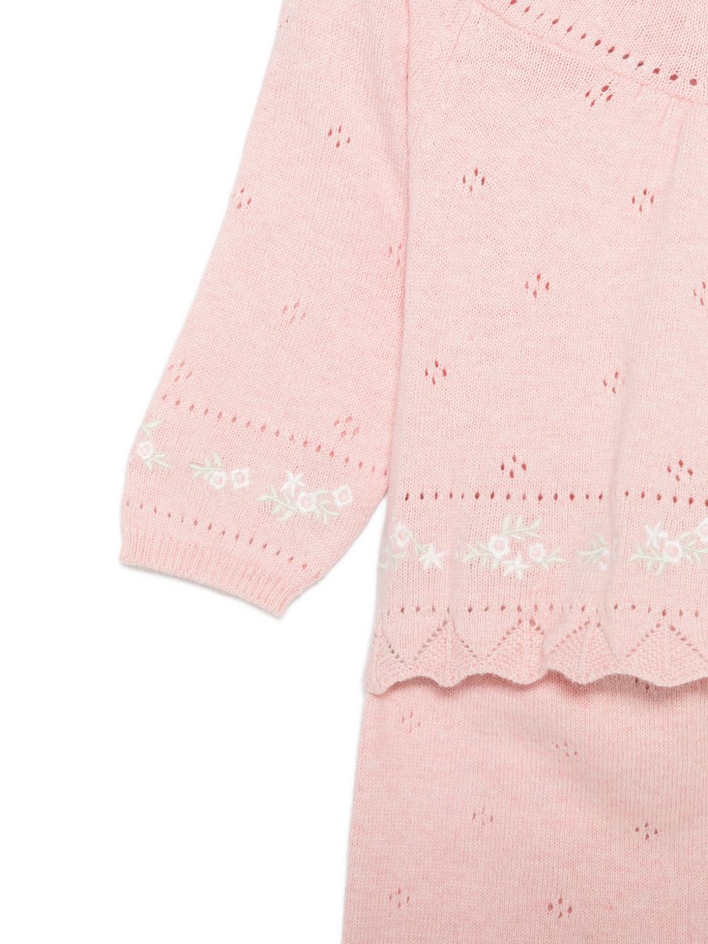 Completo per neonata Tartine Et Chocolat rosa con ricamo a fiori CD36000 32 TArtine & Chocolat KIDS