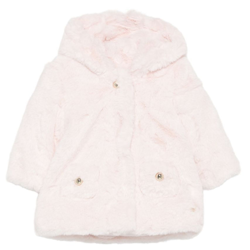 Cappotto per neonata Tartine Et Chocolat Kids rosa in pelliccia sintetica CD44001 30 TArtine & Chocolat KIDS