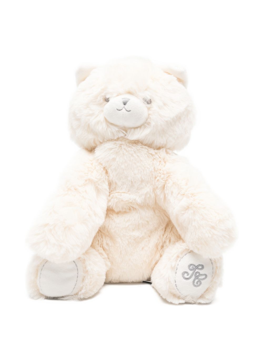 Peluche Teddy Bear per bambini Tartine Et Chocolat Kids bianco con logo ricamato sulla zampa T30281H 11 TArtine & Chocolat KIDS