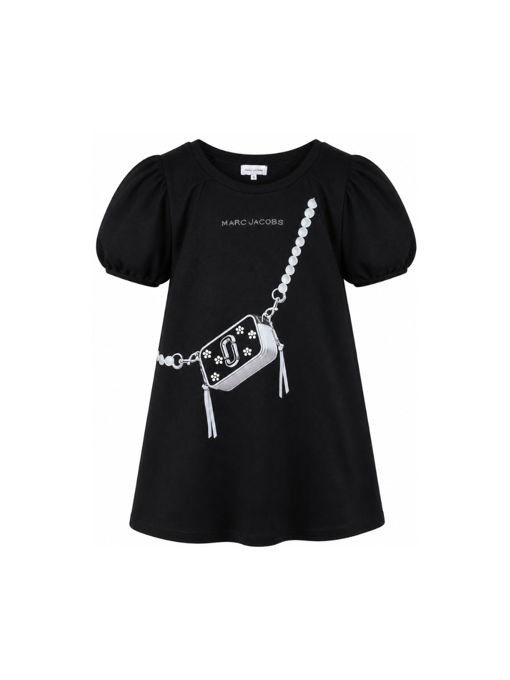 Abito per bambina The Marc Jacobs Kids nero con maniche a palloncino W60971 09B THE MARC JACOBS KIDS