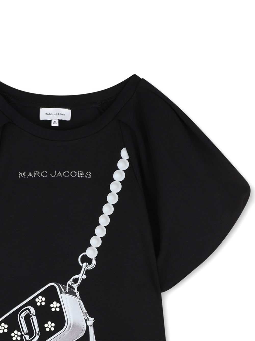 Abito per bambina The Marc Jacobs Kids nero con maniche a palloncino W60971 09B THE MARC JACOBS KIDS