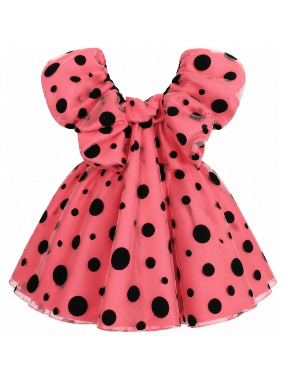 Abito per bambina The Marc Jacobs Kids rosa con motivo a pois W60980 98A THE MARC JACOBS KIDS