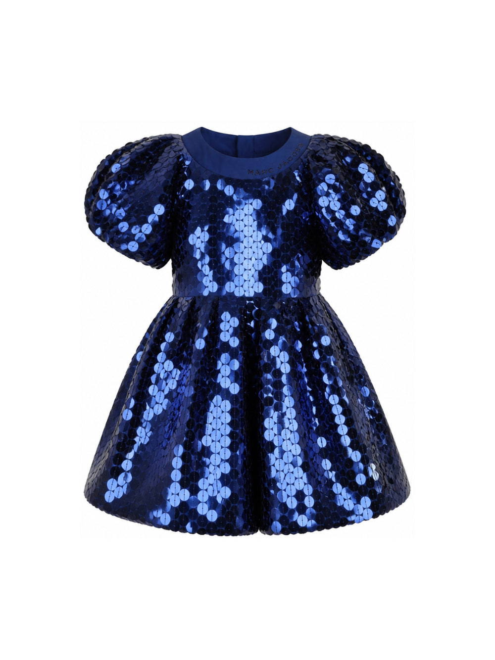 Abito per bambina The Marc Jacobs Kids blu con maniche a palloncino e paillettes W60981 841 THE MARC JACOBS KIDS